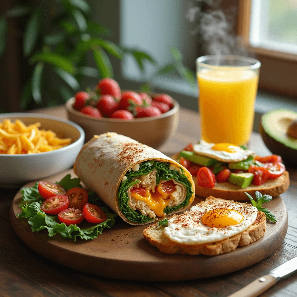 Delicious chicken breakfast recipes with eggs, veggies, and fresh herbs